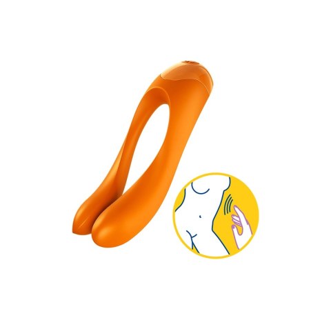 Satisfyer Candy Cane - Mini wibrator na palec czarny, kompaktowy Satisfyer Satisfyer Candy Cane - Mini wibrator na palec czarny, kompaktowy Satisfyer