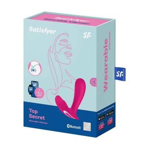 Satisfyer Top Secret+ model zdalny Bluetooth, silikonowy, wodoodporny Satisfyer Satisfyer Top Secret+ model zdalny Bluetooth, silikonowy, wodoodporny Satisfyer