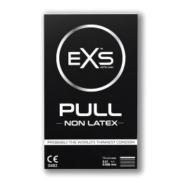 EXS PULL Prezerwatywy Bez Lateksu Hipoalergiczne 3 sztuki EXS