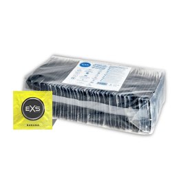 EXS Banana Flavour prezerwatywy 100 sztuk aromatyzowane żołte 54 mm EXS