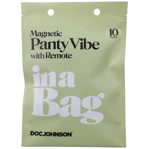 Doc Johnson Magnetic Panty Vibe - Silikonowy model z pilotem, czarny Doc Johnson Doc Johnson Magnetic Panty Vibe - Silikonowy model z pilotem, czarny Doc Johnson