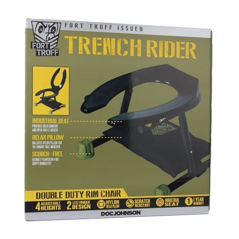 Doc Johnson Trench Rider - platforma z regulacją wysokości, czarna Doc Johnson Doc Johnson Trench Rider - platforma z regulacją wysokości, czarna Doc Johnson