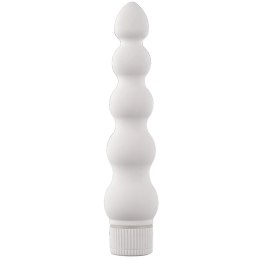 Doc Johnson White Nights Ribbed 18cm - zakrzywiony model wielobiegowy Doc Johnson