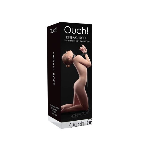 Ouch! Kinbaku Rope 5m - wytrzymała lina do technik wiązania, czarna Ouch! by Shots Ouch! Kinbaku Rope 5m - wytrzymała lina do technik wiązania, czarna Ouch! by Shots
