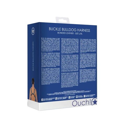 Ouch! by Shots skorzane szelki z klamrami L/XL regulowane Ouch! by Shots Ouch! by Shots skorzane szelki z klamrami L/XL regulowane Ouch! by Shots