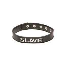 Allure Xplay Obroża Regulowana z Napisem SLAVE Czarna Xplay by Allure