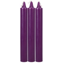 Doc Johnson Japanese Massage Candle Zestaw 3 fioletowych świec Doc Johnson