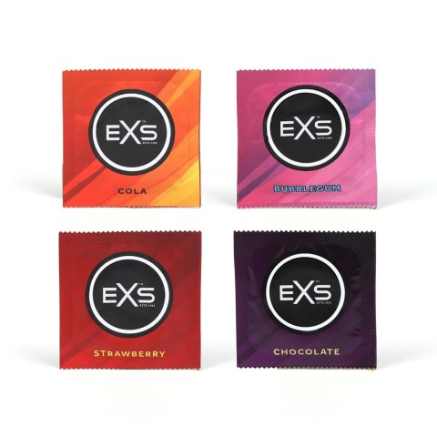 EXS Mixed Flavoured prezerwatywy smakowe 48 szt. lateksowe zestaw EXS EXS Mixed Flavoured prezerwatywy smakowe 48 szt. lateksowe zestaw EXS