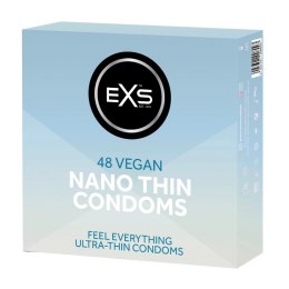 EXS Nano Thin 48 szt. ultracienkie prezerwatywy lateksowe 0,045 mm EXS