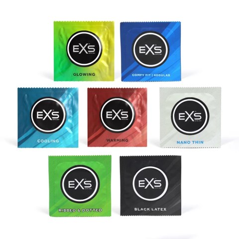 EXS Variety 2 zestaw prezerwatyw mix 42 sztuki rożne smaki i typy EXS EXS Variety 2 zestaw prezerwatyw mix 42 sztuki rożne smaki i typy EXS