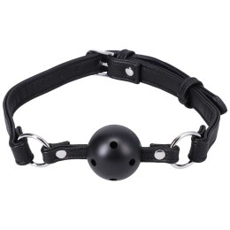 Doc Johnson Ball Gag Regulowany pasek oddychająca kulka czarna Doc Johnson