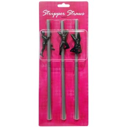 Kheper Games Słomki imprezowe srebrne z figurkami 3 szt. Kheper Games