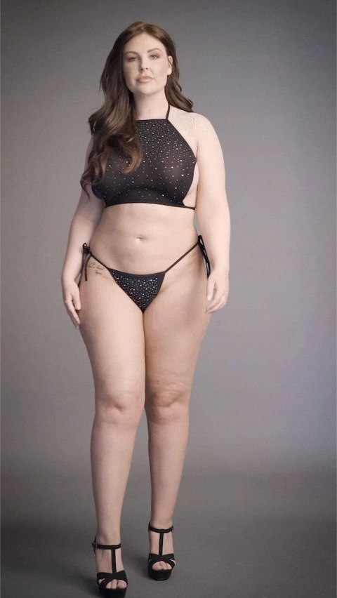 Le Desir Plus Size Komplet Top i Majtki z Kryształkami 1XL-3XL Le Désir by Shots Le Desir Plus Size Komplet Top i Majtki z Kryształkami 1XL-3XL Le Désir by Shots