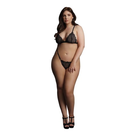 Le Desir Velvet Plus Size - Zestaw bielizny koronkowo-aksamitnej, 2-częściowy Le Désir by Shots Le Desir Velvet Plus Size - Zestaw bielizny koronkowo-aksamitnej, 2-częściowy Le Désir by Shots