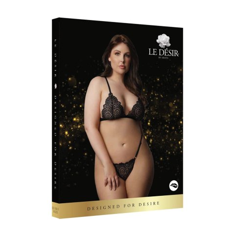 Le Desir Velvet Plus Size - Zestaw bielizny koronkowo-aksamitnej, 2-częściowy Le Désir by Shots Le Desir Velvet Plus Size - Zestaw bielizny koronkowo-aksamitnej, 2-częściowy Le Désir by Shots