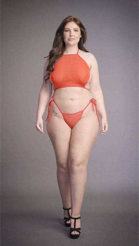 Le Desir komplet top i majtki Plus Size połyskujący 1XL-3XL Le Désir by Shots Le Desir komplet top i majtki Plus Size połyskujący 1XL-3XL Le Désir by Shots
