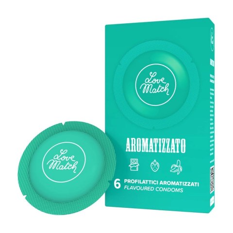 Love Match Prezerwatywy aromatyzowane mix smakow 6 sztuk Love Match Love Match Prezerwatywy aromatyzowane mix smakow 6 sztuk Love Match
