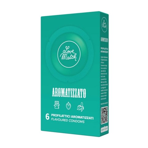 Love Match Prezerwatywy aromatyzowane mix smakow 6 sztuk Love Match Love Match Prezerwatywy aromatyzowane mix smakow 6 sztuk Love Match
