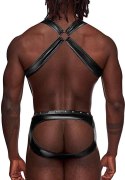 Male Power LXL Jockstrap z szelkami i metalowymi elementami czarny Male Power Male Power LXL Jockstrap z szelkami i metalowymi elementami czarny Male Power
