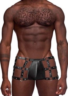 Male Power Vulcan SM bokserki z wycięciami i metalowymi detalami Male Power