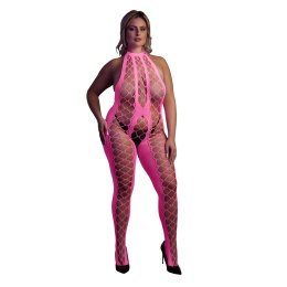 Ouch! by Shots Bodystocking Neon XL/XXXXL z dekoltem V, UV aktywacja Ouch! by Shots