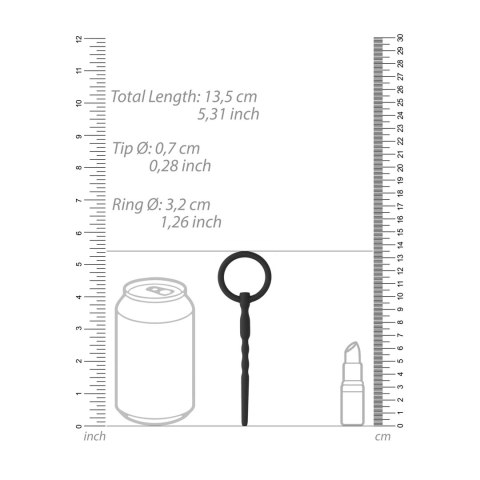 Ouch! silikonowy korek anatomiczny 7 mm czarny - elastyczny i higieniczny Ouch! by Shots Ouch! silikonowy korek anatomiczny 7 mm czarny - elastyczny i higieniczny Ouch! by Shots