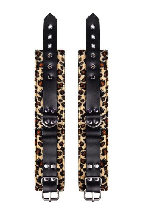 Anonymo handcuffs, PU leather, print, 27 cm Anonymo handcuffs, PU leather, print, 27 cm