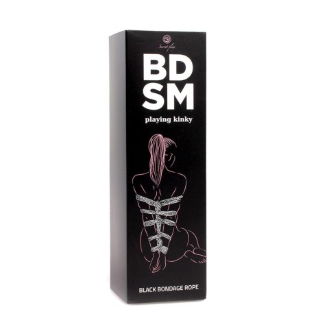 Wiązania-Black Bondage Rope BDSM Wiązania-Black Bondage Rope BDSM