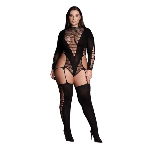 Le Desir Bodystocking Kalyke Plus Size czarny XL-XXXXL elastyczny Le Désir by Shots Le Desir Bodystocking Kalyke Plus Size czarny XL-XXXXL elastyczny Le Désir by Shots