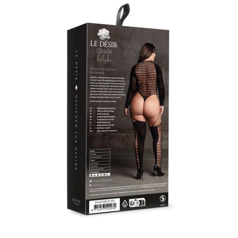 Le Desir Bodystocking Kalyke Plus Size czarny XL-XXXXL elastyczny Le Désir by Shots Le Desir Bodystocking Kalyke Plus Size czarny XL-XXXXL elastyczny Le Désir by Shots