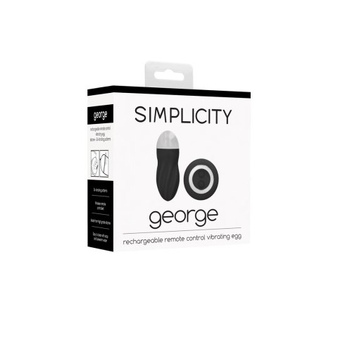Shots Simplicity George bezprzewodowe jajko z pilotem silikonowe Simplicity by Shots Shots Simplicity George bezprzewodowe jajko z pilotem silikonowe Simplicity by Shots