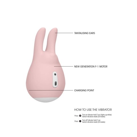 Loveline Love Bunny - Kompaktowy stymulator punktowy USB, silikonowy Loveline by Shots Loveline Love Bunny - Kompaktowy stymulator punktowy USB, silikonowy Loveline by Shots