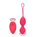 Loveline Zestaw Wibrujących Jajeczek z Pilotem Strawberry Red Loveline by Shots Loveline Zestaw Wibrujących Jajeczek z Pilotem Strawberry Red Loveline by Shots