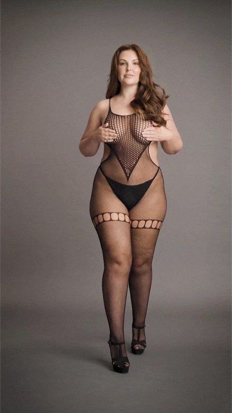 Le Desir Bodystocking Plus Size otwarte boki siateczka XXL-5XL Le Désir by Shots Le Desir Bodystocking Plus Size otwarte boki siateczka XXL-5XL Le Désir by Shots