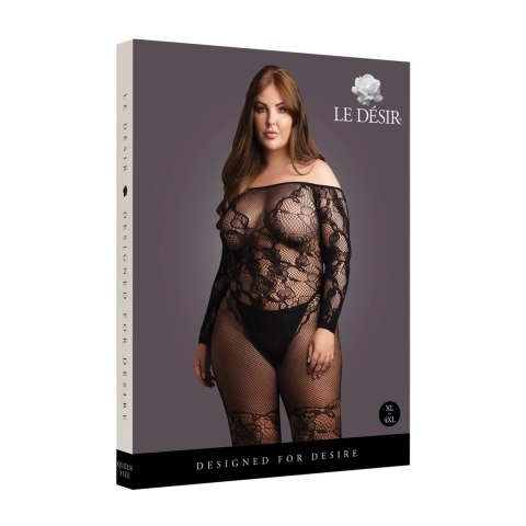 Le Desir Bodystocking Plus Size z siateczką i koronką XL-4XL Le Désir by Shots Le Desir Bodystocking Plus Size z siateczką i koronką XL-4XL Le Désir by Shots
