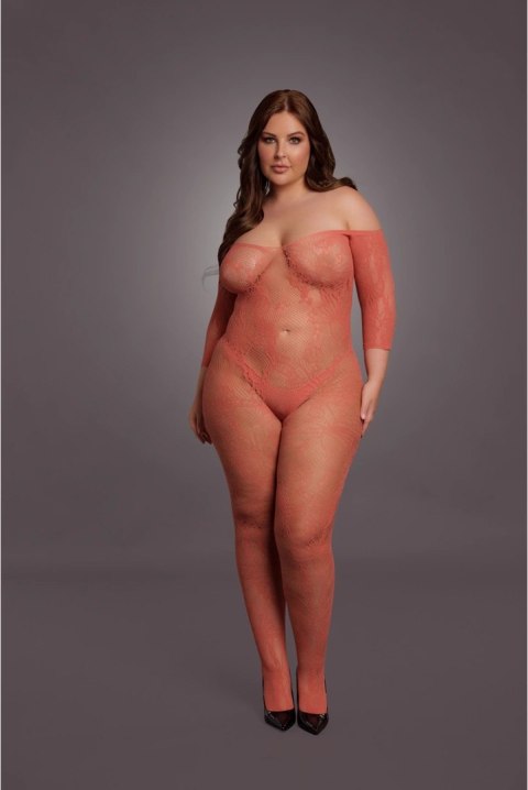 Le Desir Bodystocking Queen Size długi rękaw koronkowy XL-4XL czarny Le Désir by Shots Le Desir Bodystocking Queen Size długi rękaw koronkowy XL-4XL czarny Le Désir by Shots