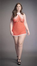 Le Desir Merry Plus Size komplet babydoll z wiązaniem, czerwony 1X-3XL Le Désir by Shots Le Desir Merry Plus Size komplet babydoll z wiązaniem, czerwony 1X-3XL Le Désir by Shots
