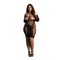 Le Desir Plus Size sukienka mini z długim rękawem i siateczką XXL-5XL Le Désir by Shots Le Desir Plus Size sukienka mini z długim rękawem i siateczką XXL-5XL Le Désir by Shots