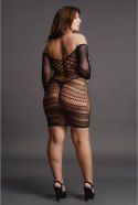 Le Desir Plus Size sukienka mini z długim rękawem i siateczką XXL-5XL Le Désir by Shots Le Desir Plus Size sukienka mini z długim rękawem i siateczką XXL-5XL Le Désir by Shots