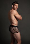 Allure Star Boxer L/XL siateczkowane bokserki męskie czarne Allure Allure Star Boxer L/XL siateczkowane bokserki męskie czarne Allure