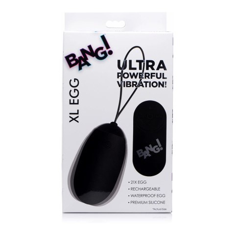 XR Brands BANG XL - Bezprzewodowe jajko wibracyjne silikonowe, 21 trybow XR Brands XR Brands BANG XL - Bezprzewodowe jajko wibracyjne silikonowe, 21 trybow XR Brands