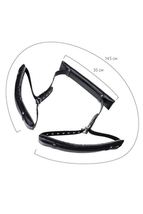 Anonymo fixing sling, PU leather, black, 145 cm Anonymo fixing sling, PU leather, black, 145 cm