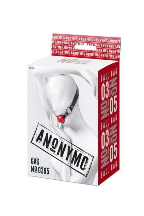 Anonymo gag, TPR, red, 64 cm Anonymo gag, TPR, red, 64 cm