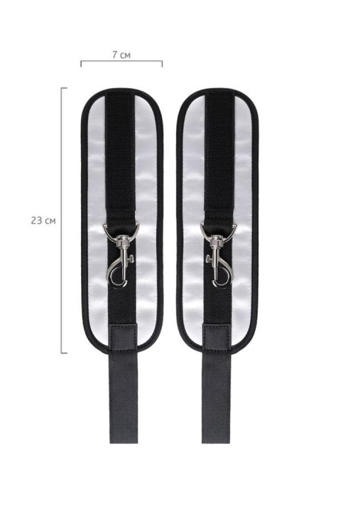 Anonymo hand clamps, polyester, silver, 23 cm Anonymo hand clamps, polyester, silver, 23 cm