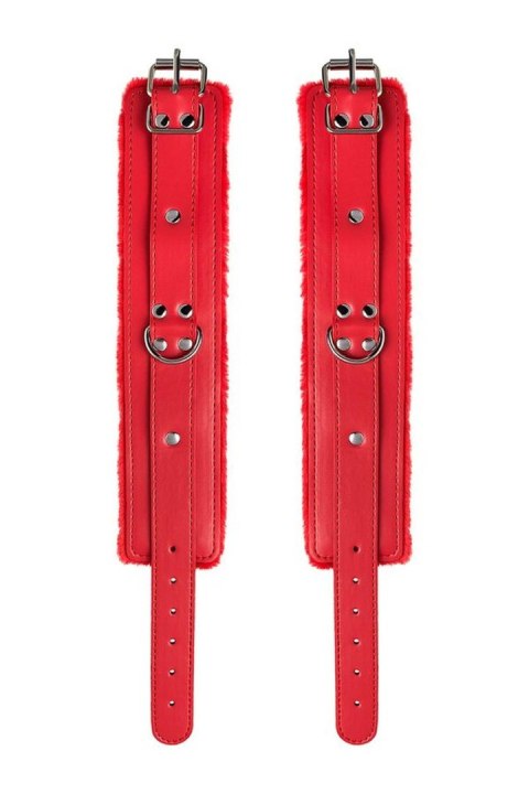 Anonymo handcuffs, PU leather, red, 27 cm Anonymo handcuffs, PU leather, red, 27 cm