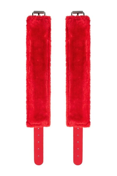 Anonymo handcuffs, PU leather, red, 27 cm Anonymo handcuffs, PU leather, red, 27 cm