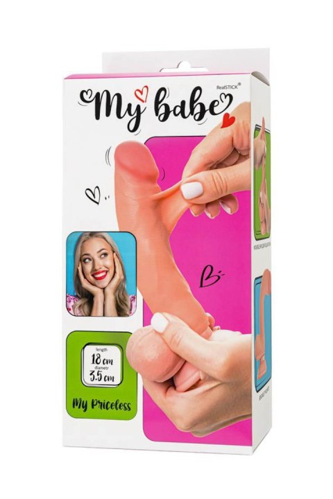 Dildo My Babe My Priceless Realistic Dildo, TPE, Nude, 18 cm Dildo My Babe My Priceless Realistic Dildo, TPE, Nude, 18 cm