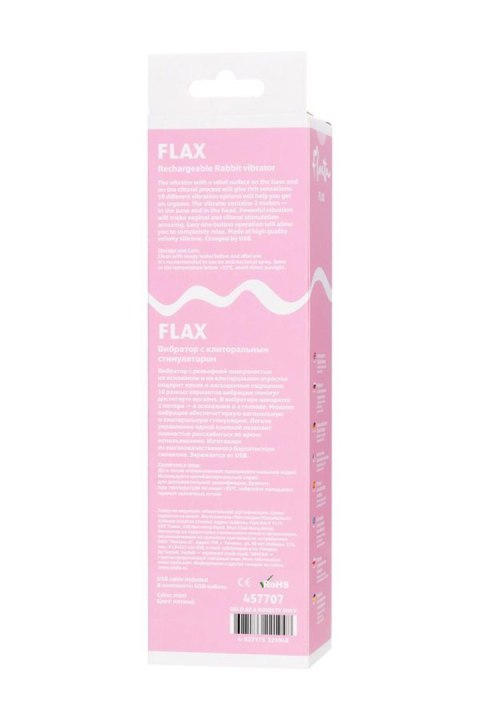 Relief vibrator with clitoral stimulation Flovetta Flax, silicone, mint, 17.5 cm Relief vibrator with clitoral stimulation Flovetta Flax, silicone, mint, 17.5 cm