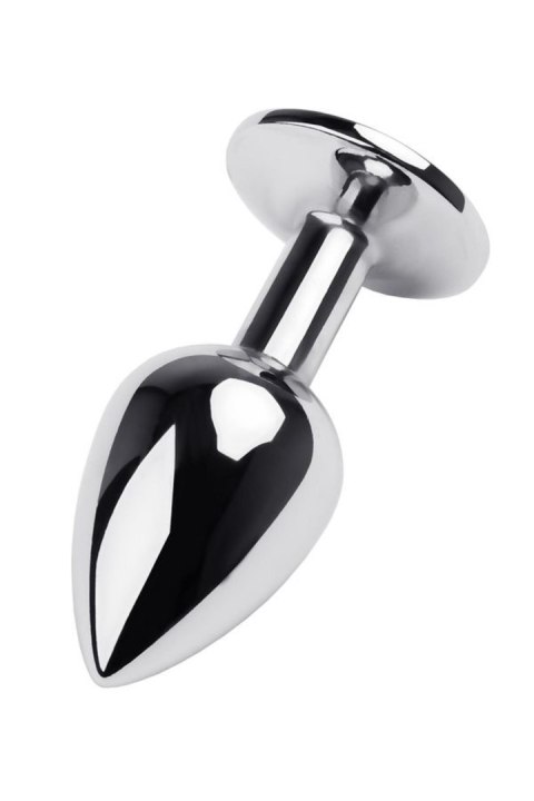 Silver anal plug TOYFA Metal,with a red gem Silver anal plug TOYFA Metal,with a red gem