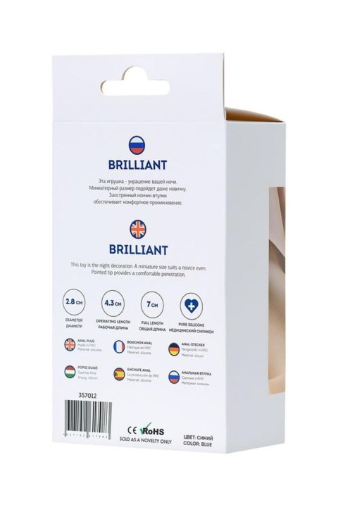 ToDo Brilliant Blue Anal Plug ToDo Brilliant Blue Anal Plug